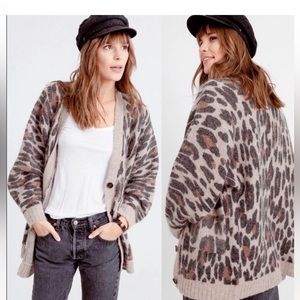 Rails Oslo Oversized Leopard Cardigan